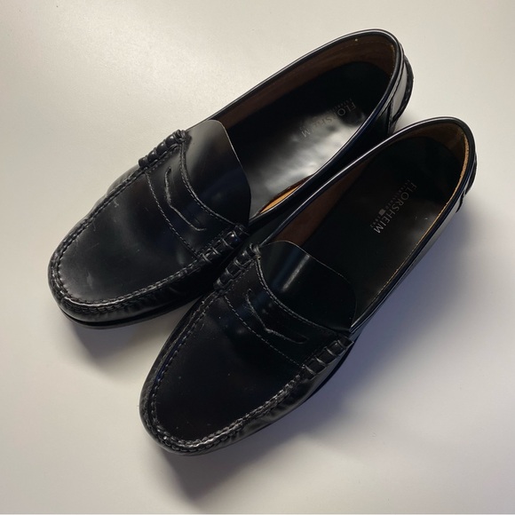 FLORSHEIMIM - BLACK - BERLEY MOC TOE PENNY LOAFER - Picture 4 of 15